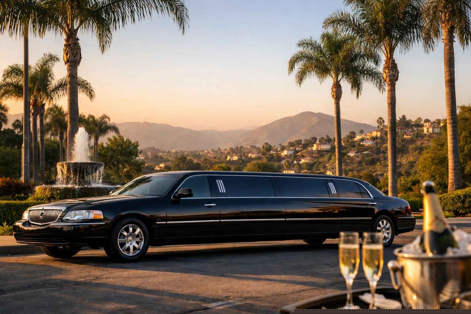 Luxury Black Limo Rental In Lemon Grove California