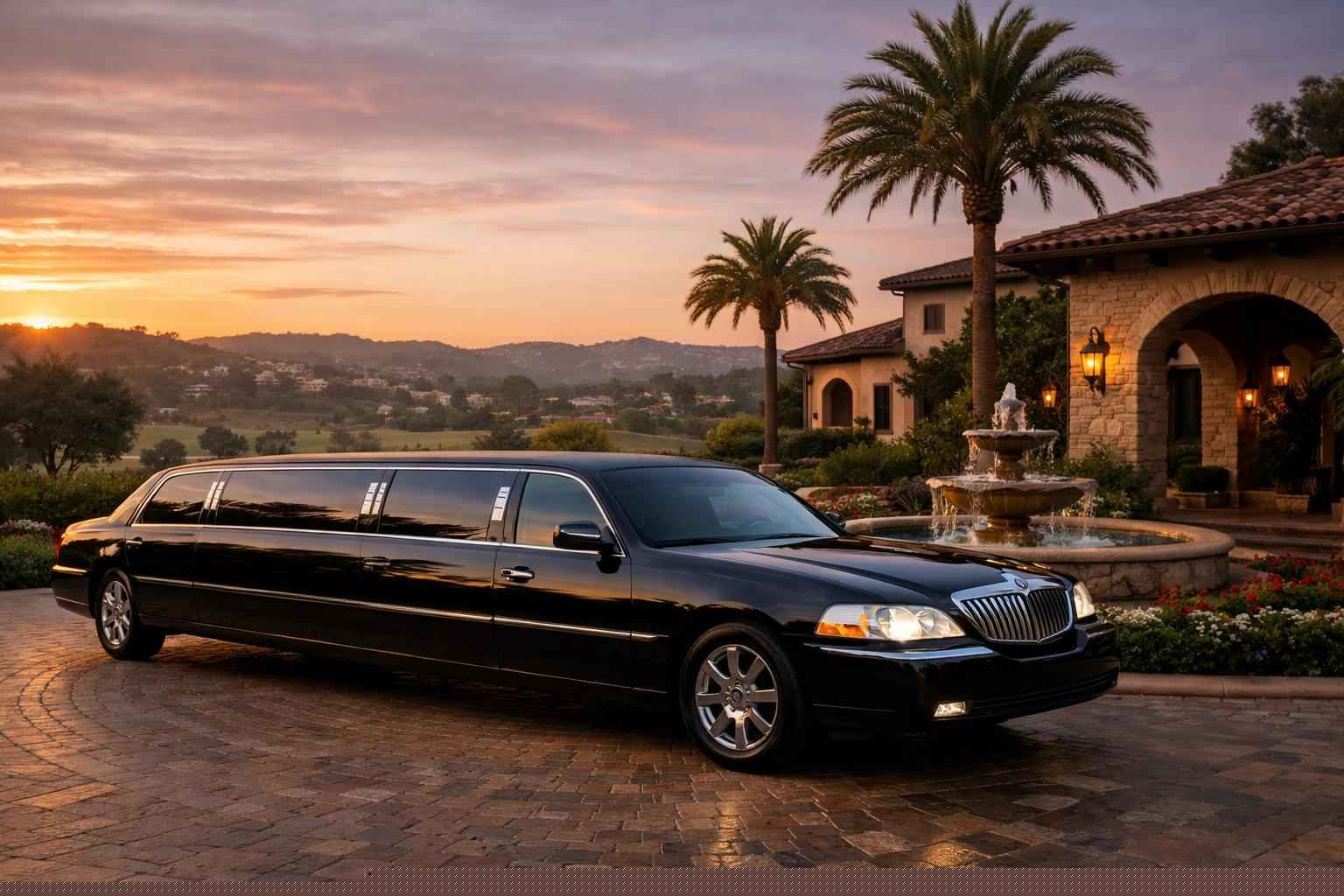 Luxury Black Limo Rental In Rancho Santa Fe California