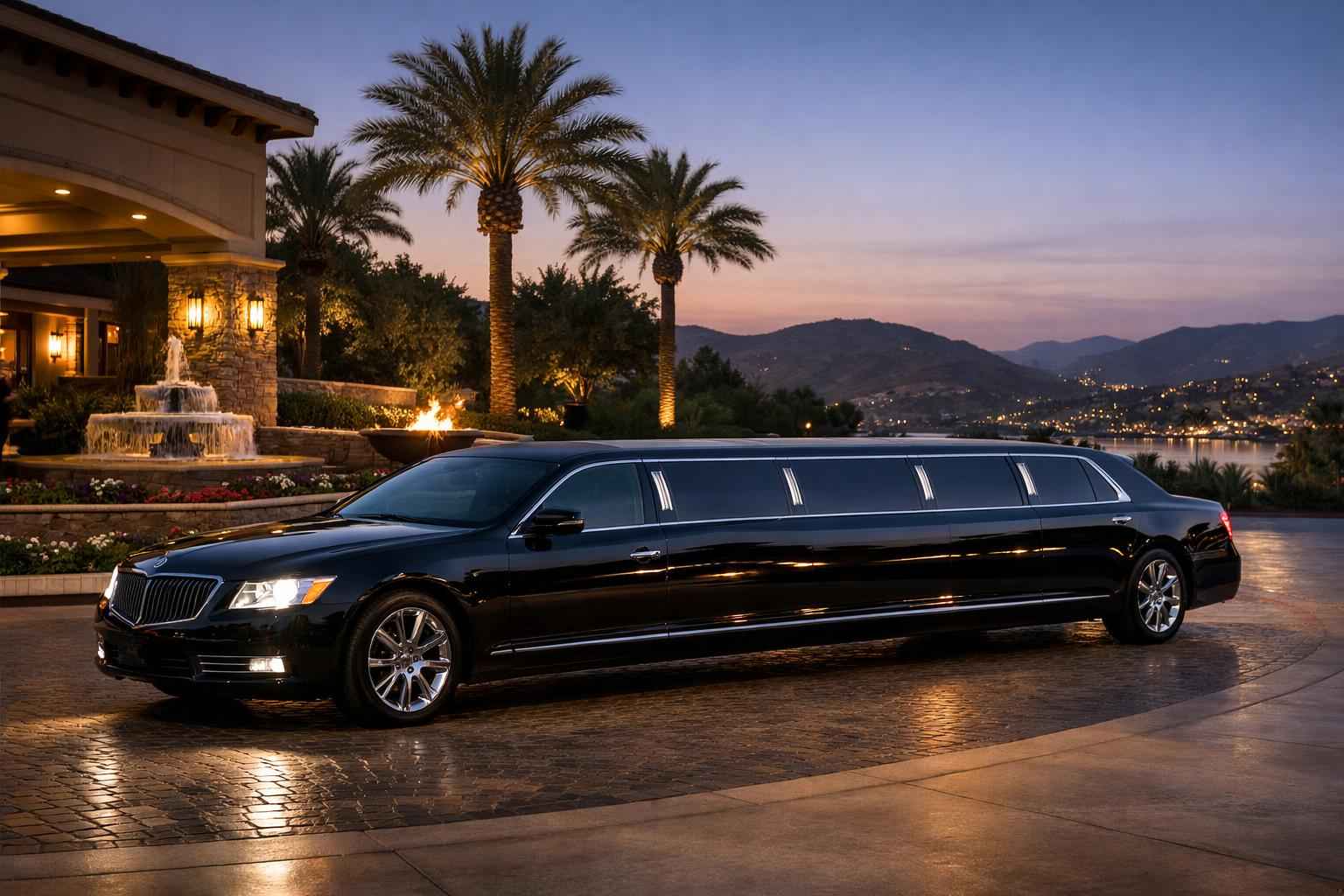 Luxury Black Limo Rental In San Marcos California