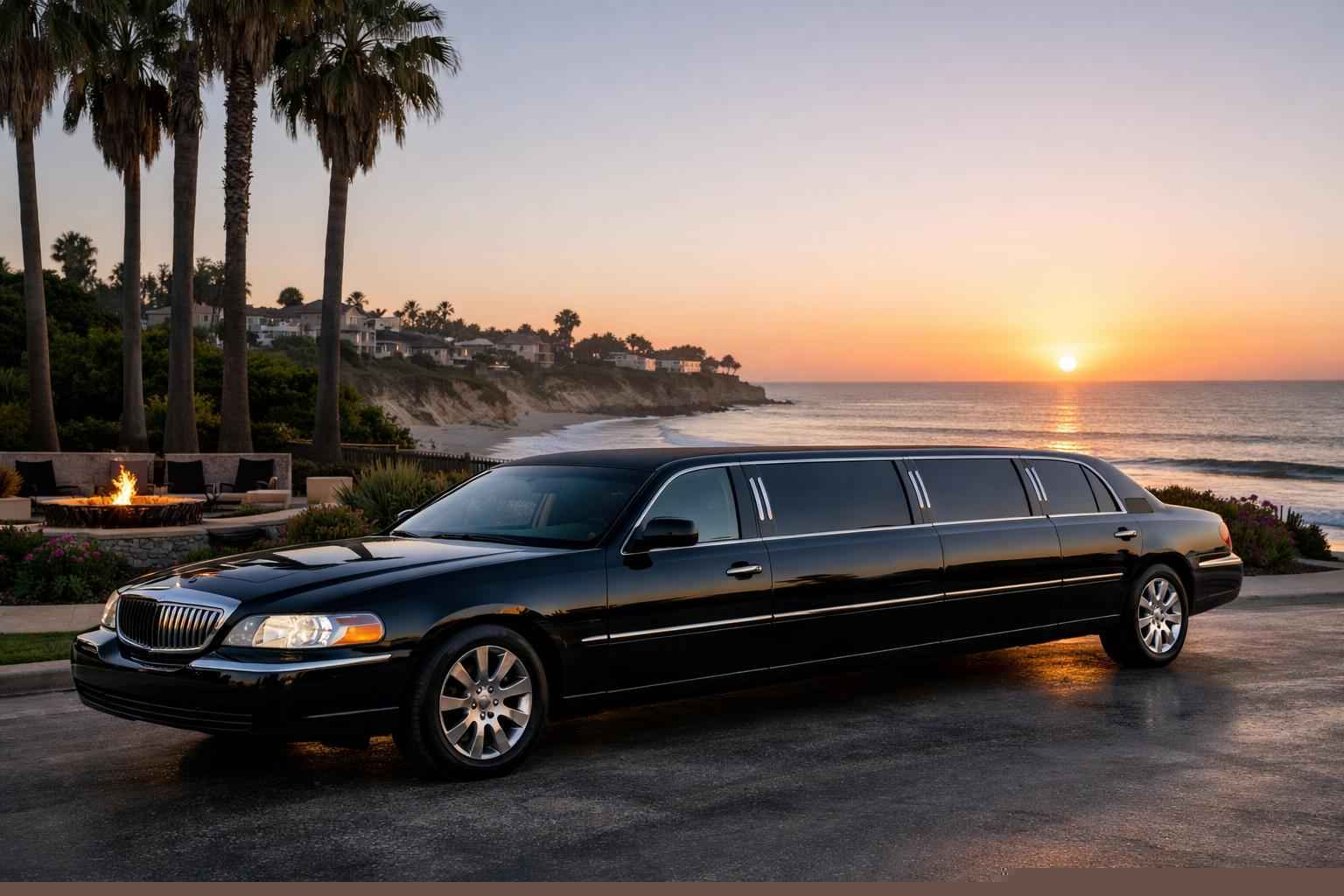 Luxury Black Limo Rental In Solana Beach California