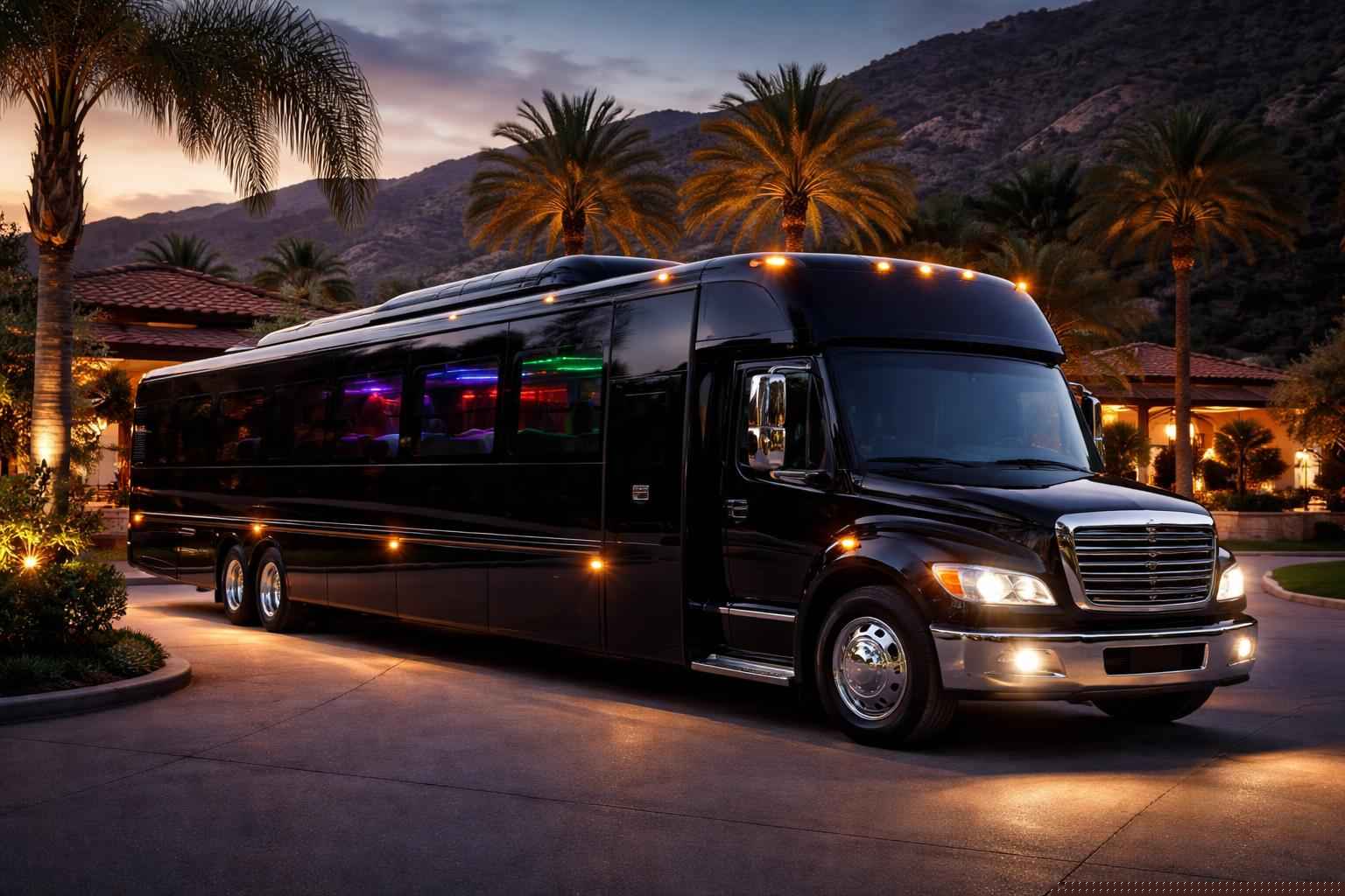 Black Party Bus Rental In Alpine California Luxury Black Party Bus Rental In Alpine California