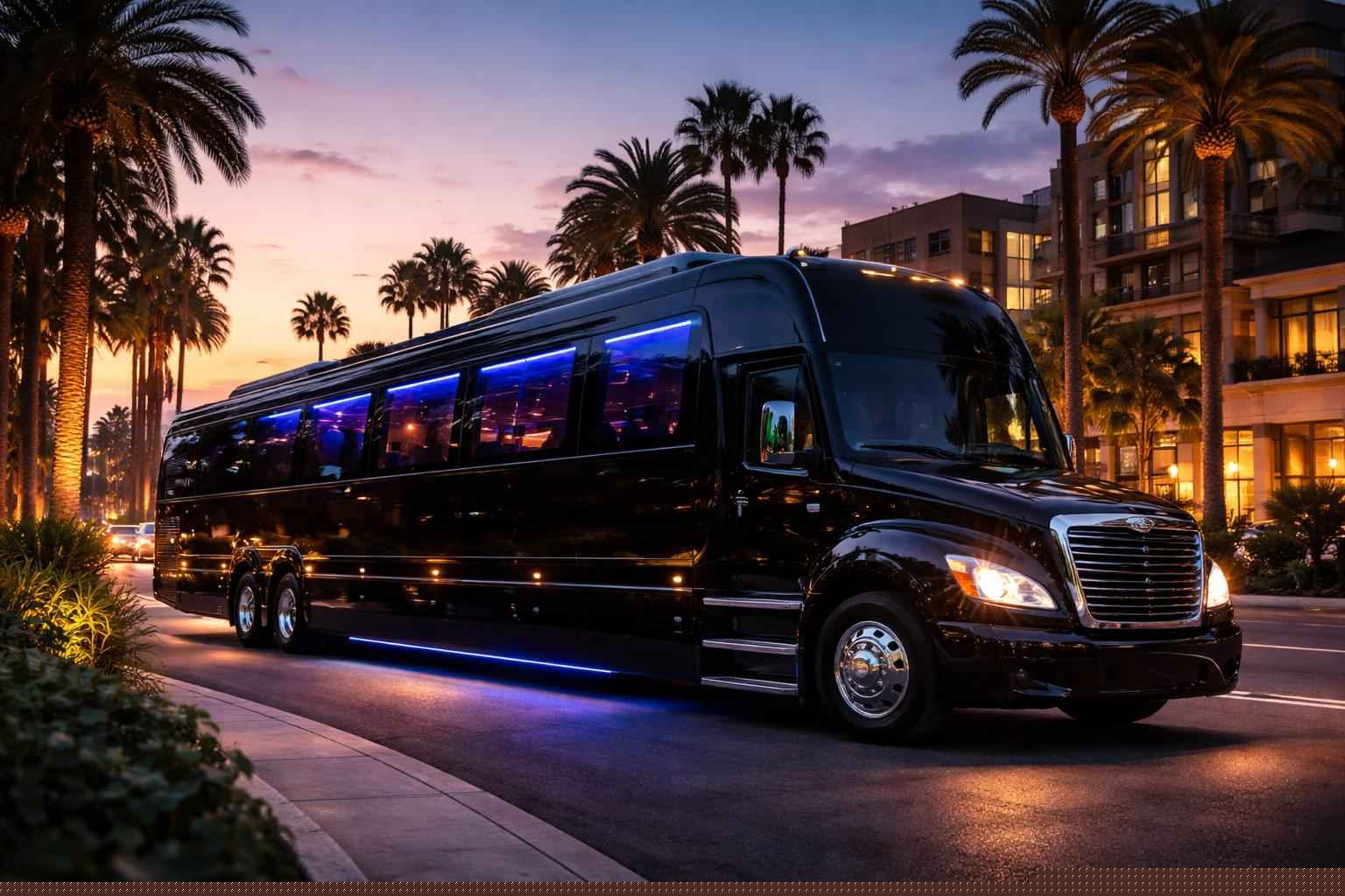 Black Party Bus Rental In Bostonia California Luxury Black Party Bus Rental In Bostonia California