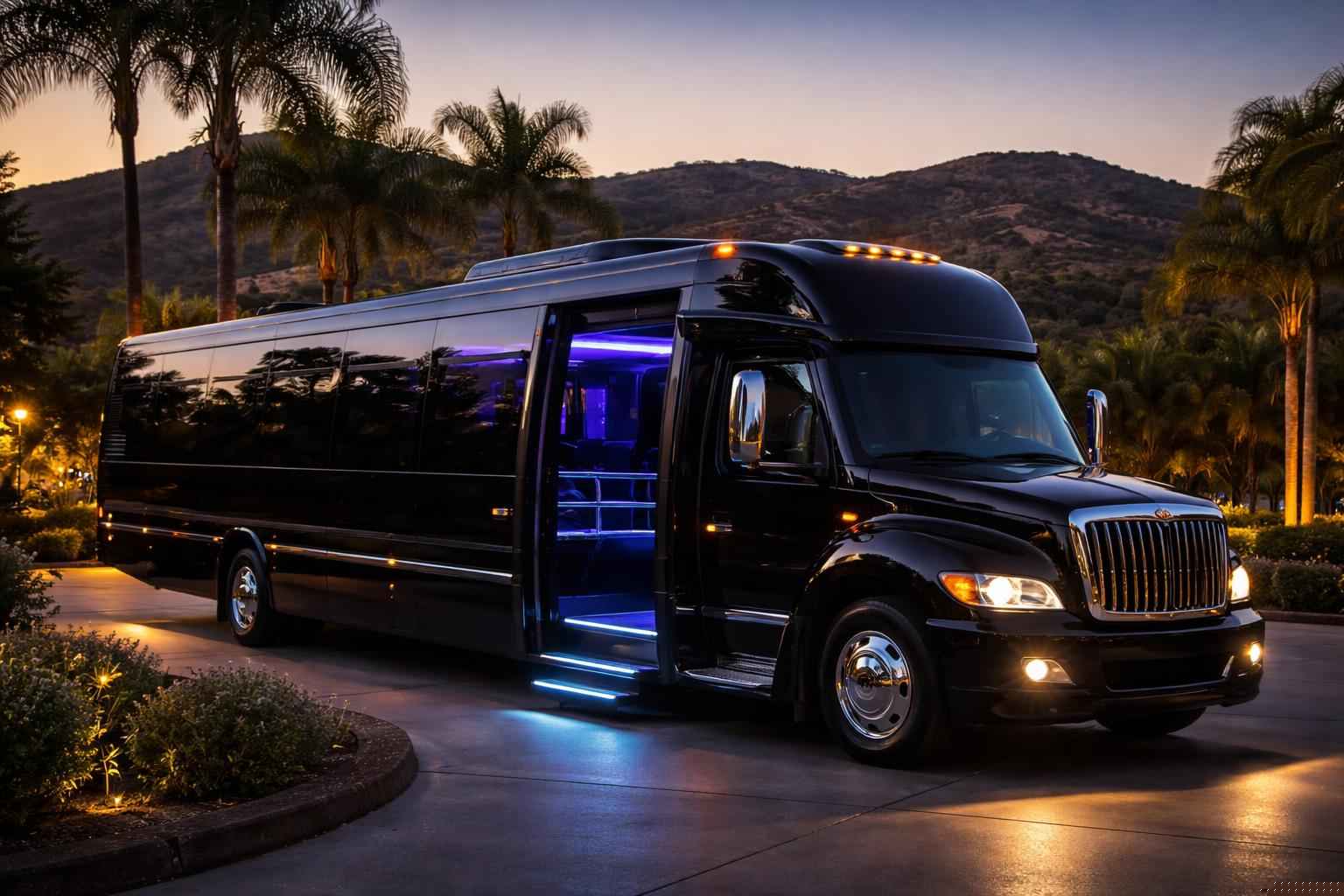 Luxury Black Party Bus Rental In Jamul California