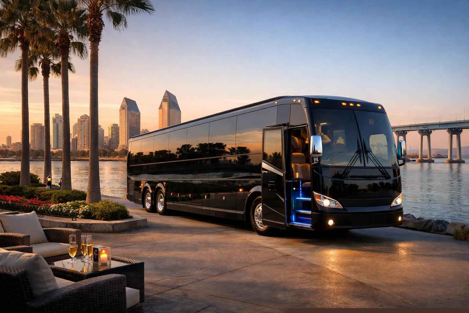 Bus Rental In Coronado California Luxury Bus Rental In Coronado California