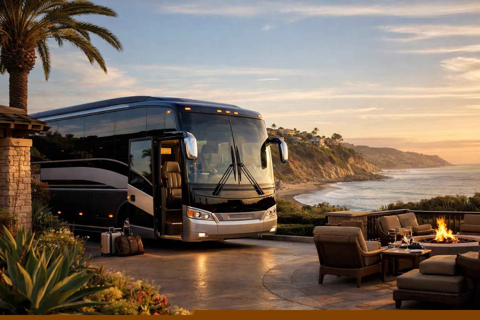 Luxury Bus Rental In Del Mar California