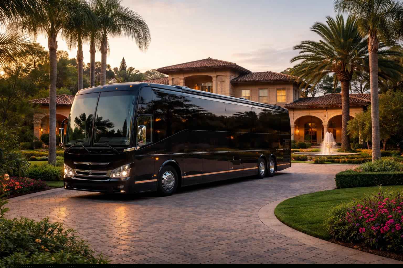 Luxury Bus Rental In Fairbanks Ranch Ca