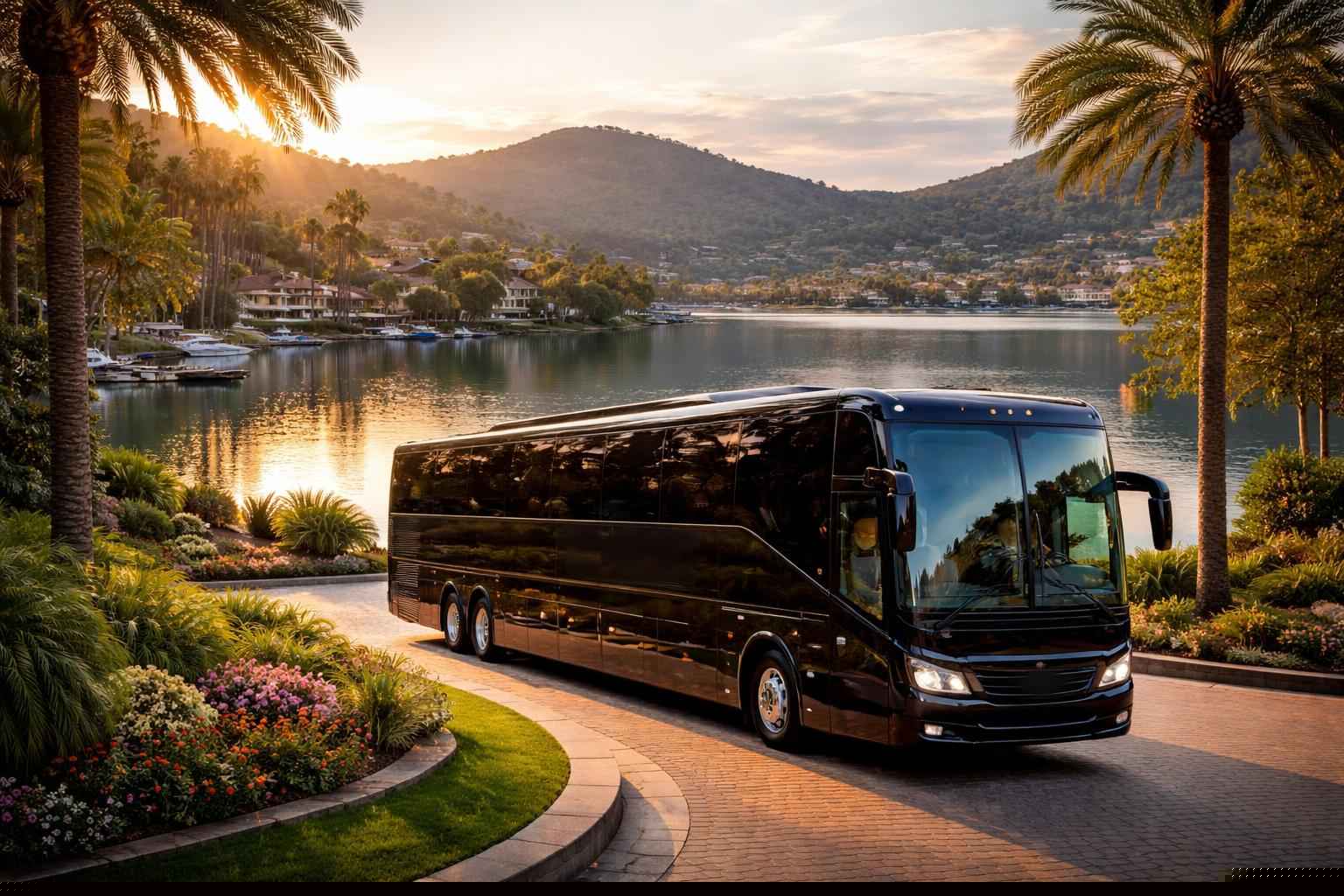 Luxury Bus Rental In Lake San Marcos California