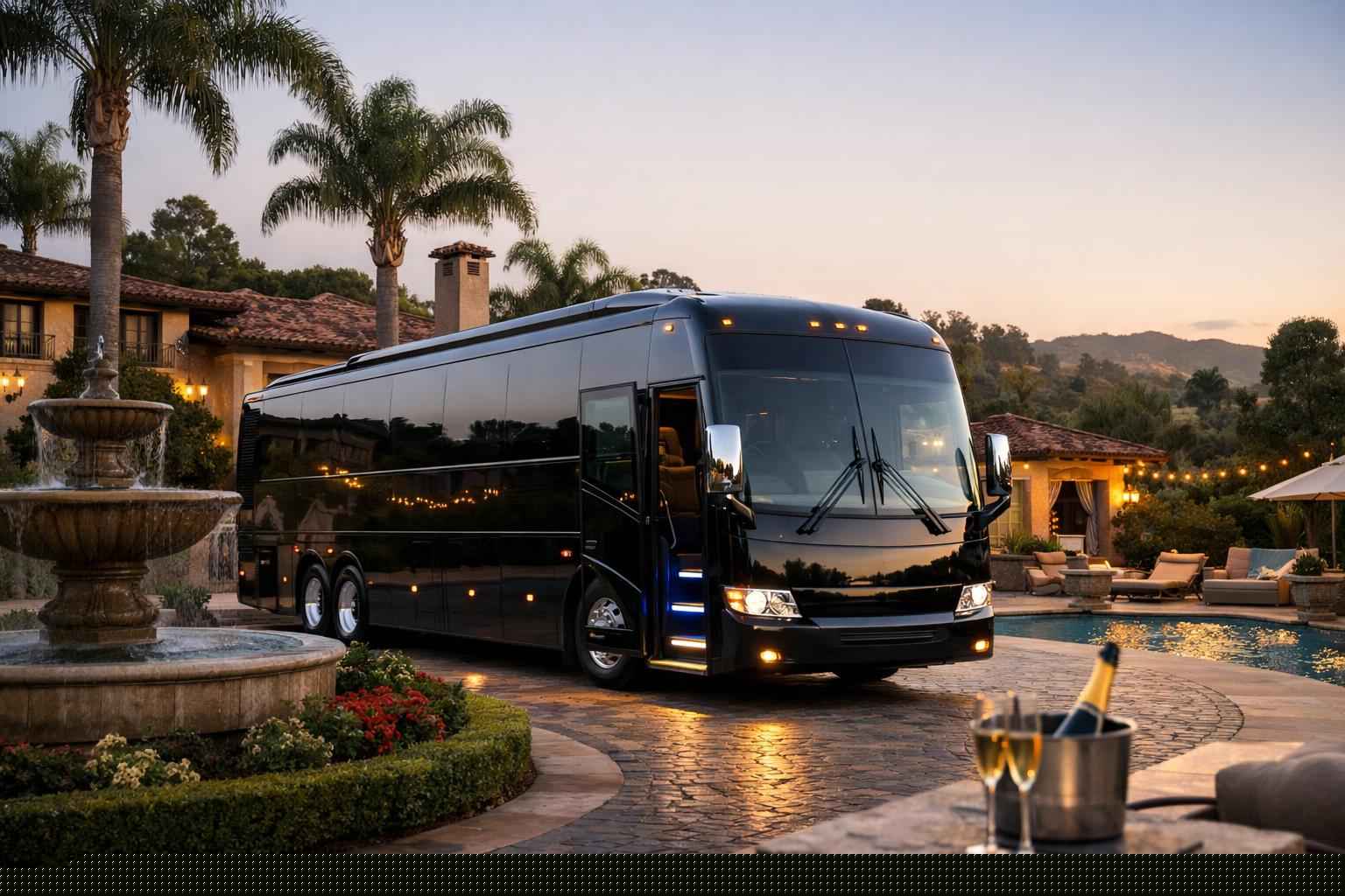Luxury Bus Rental In Rancho Santa Fe California