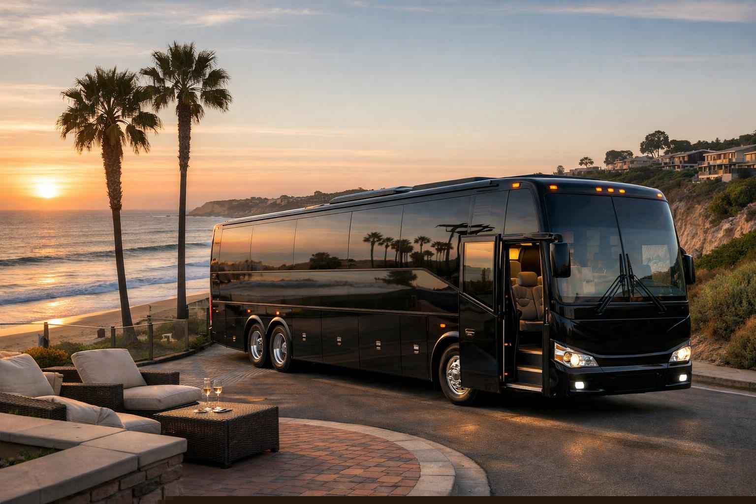 Bus Rental In Solana Beach California Luxury Bus Rental In Solana Beach California