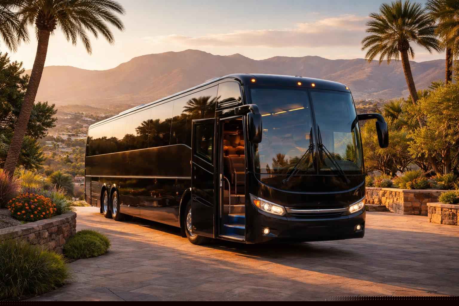 Luxury Charter Bus Rental In Alpine California