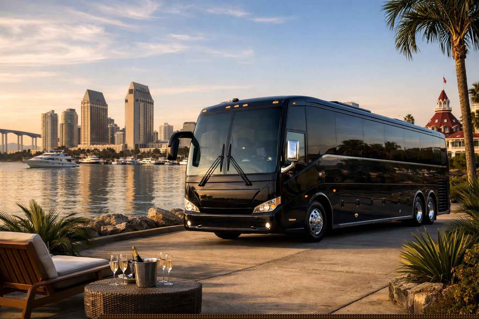 Luxury Charter Bus Rental In Coronado California