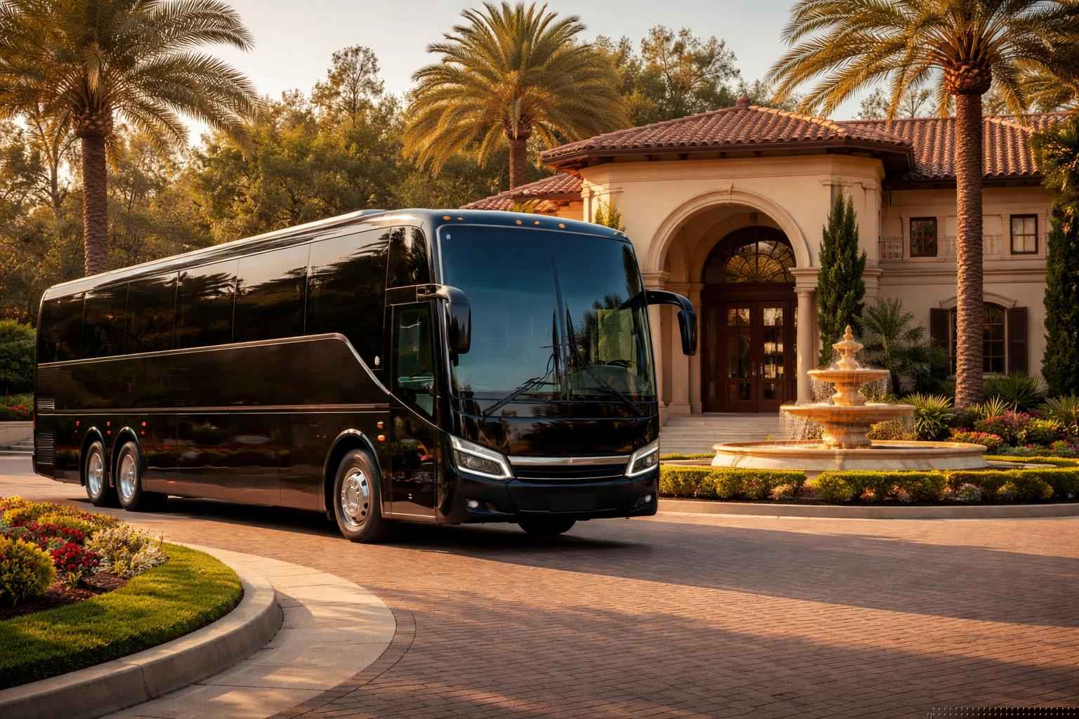 Luxury Charter Bus Rental In Fairbanks Ranch Ca