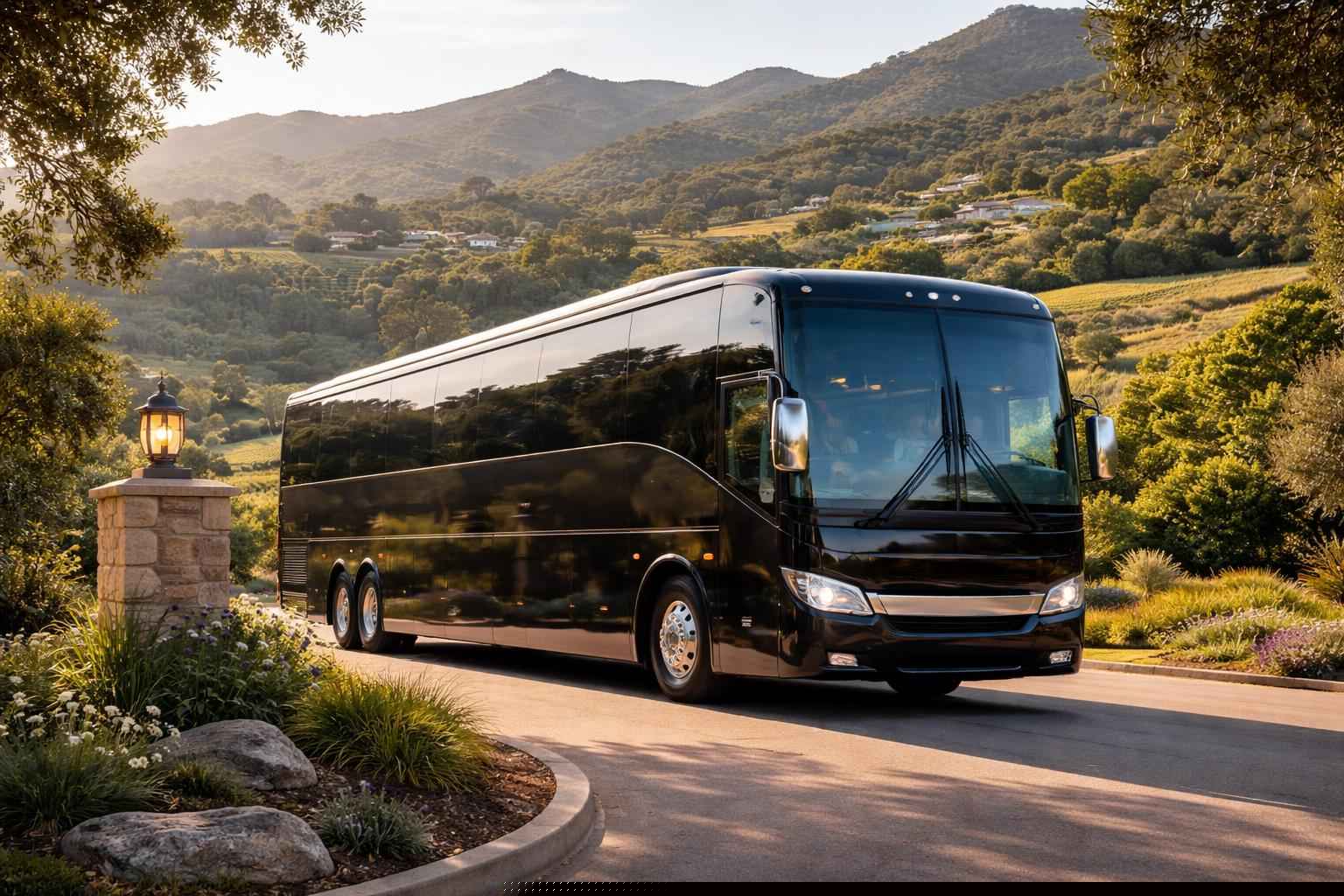 Luxury Charter Bus Rental In Hidden Meadows Ca
