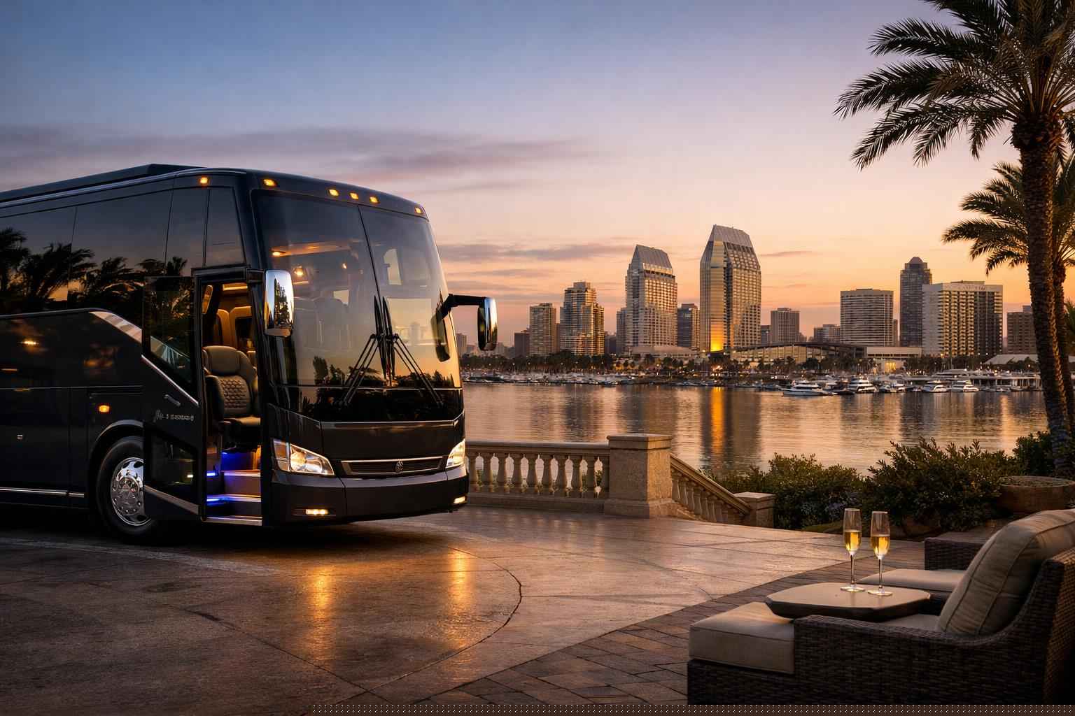 Luxury Charter Bus Rental In San Diego California
