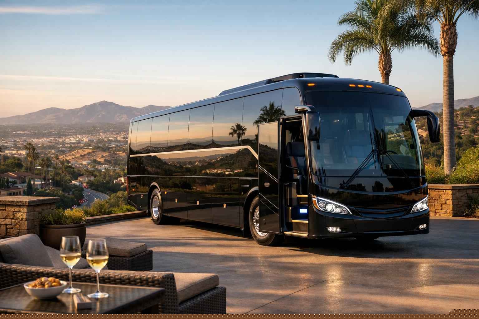 Luxury Charter Bus Rental In Vista California