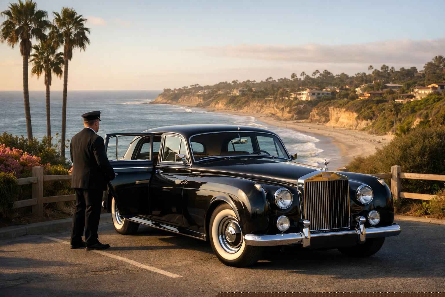 Luxury Classic Car Chauffeur Service In Del Mar California