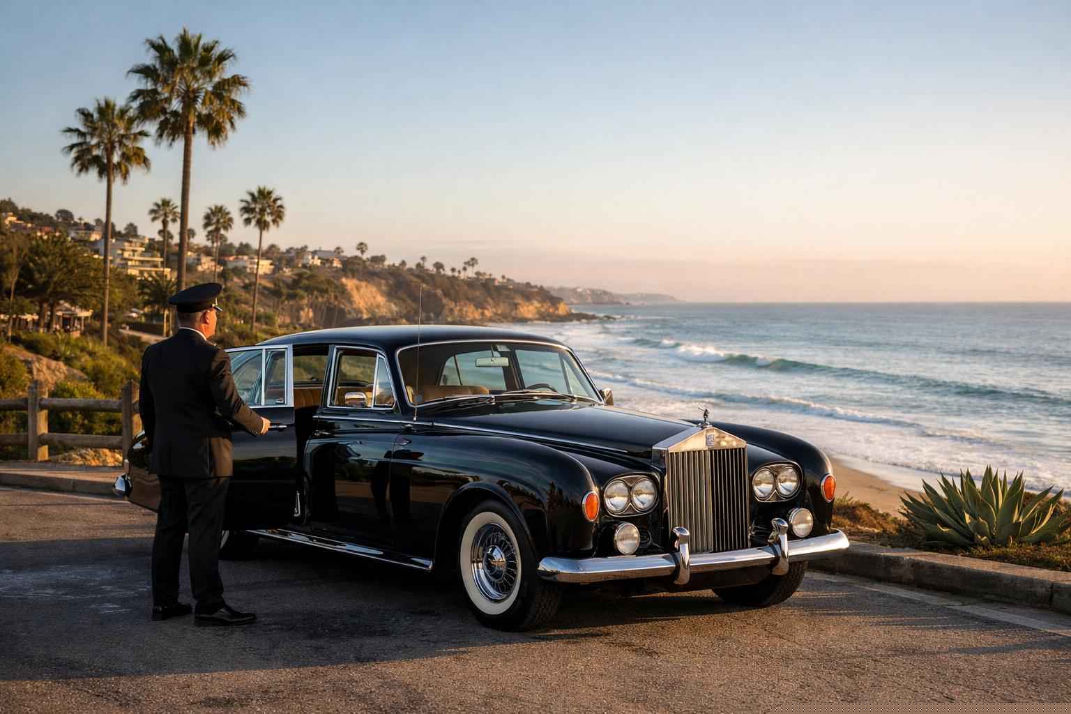 Classic Car Chauffeur Service In Solana Beach California Luxury Classic Car Chauffeur Service In Solana Beach California