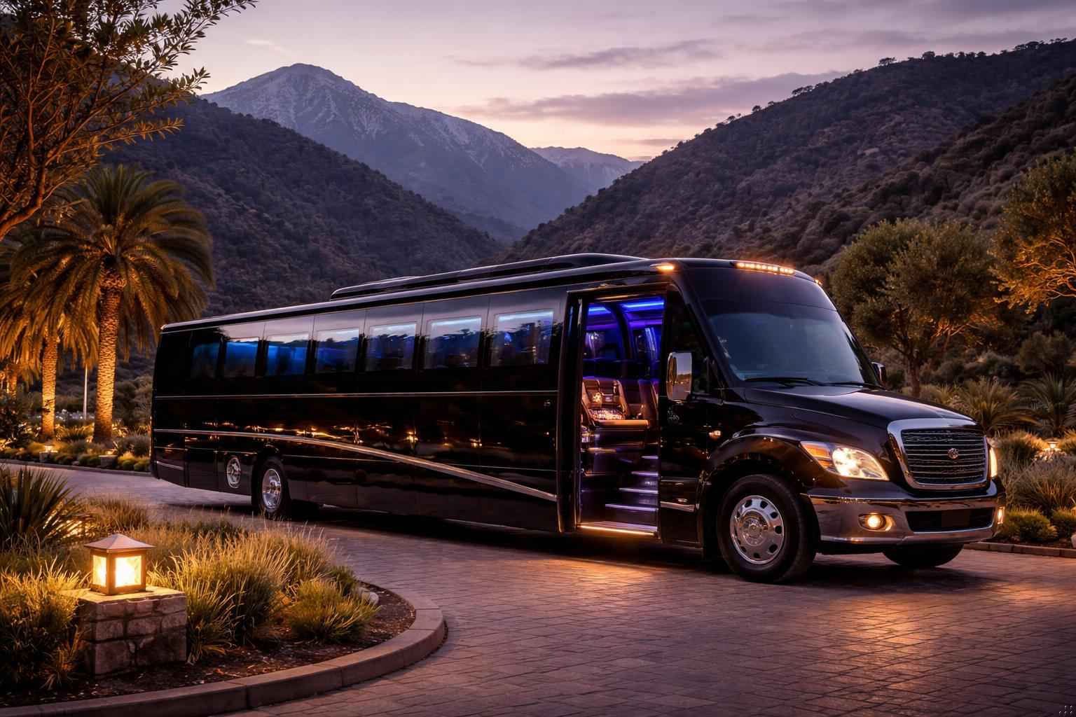 Limo Bus Rental In Alpine California Luxury Limo Bus Rental In Alpine California