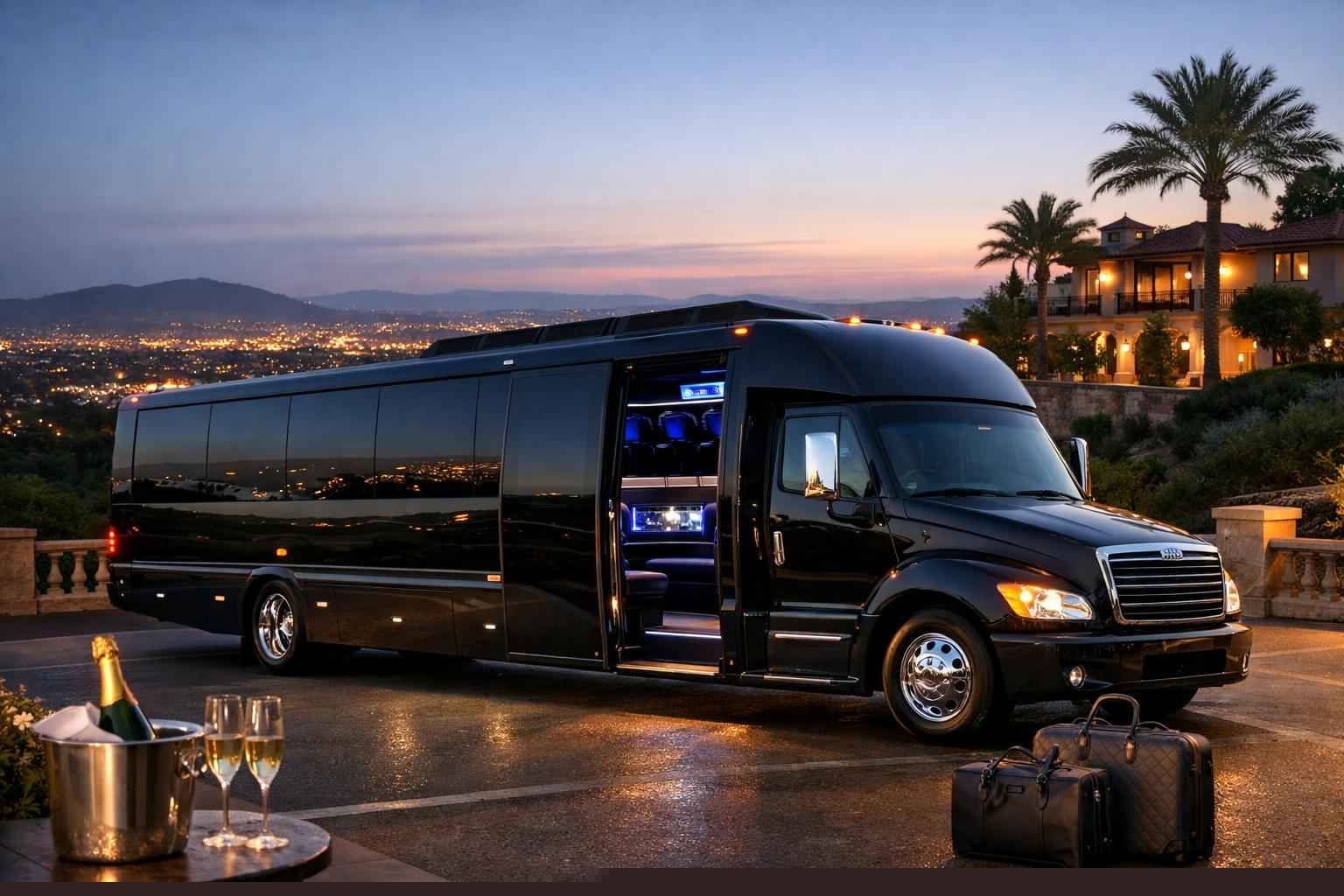 Luxury Limo Bus Rental In Bostonia California