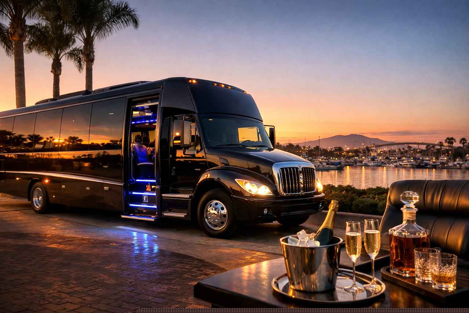 Luxury Limo Bus Rental In Chula Vista California