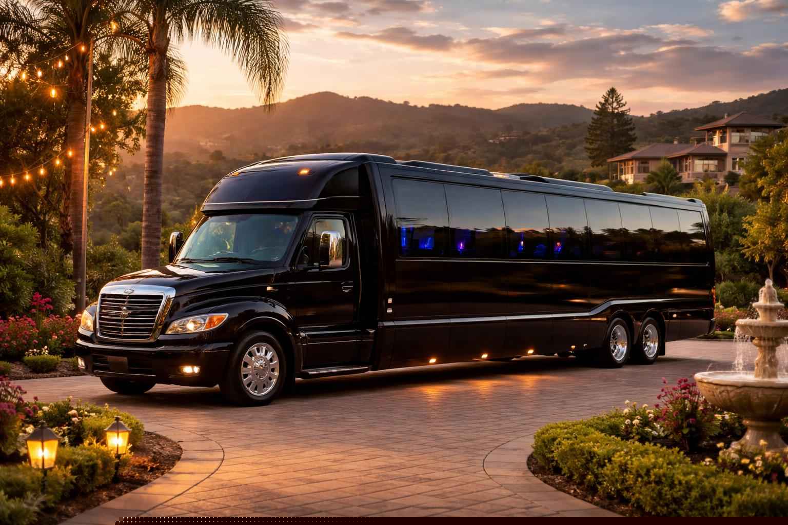 Luxury Limo Bus Rental In Hidden Meadows Ca