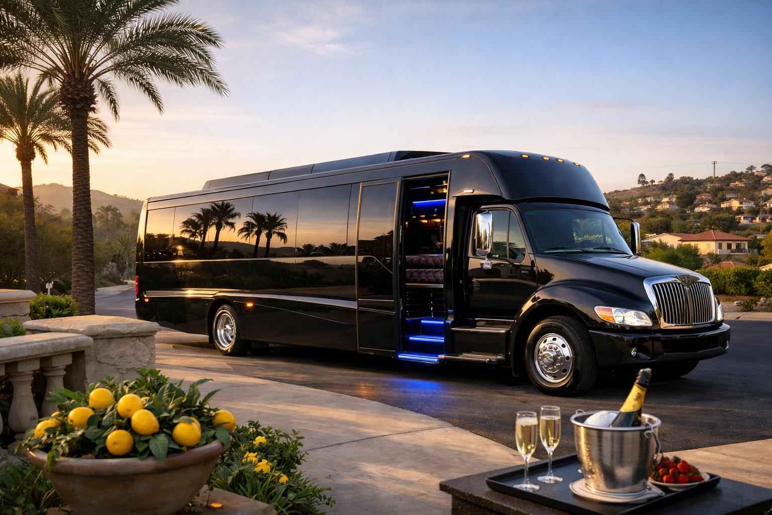 Luxury Limo Bus Rental In Lemon Grove California