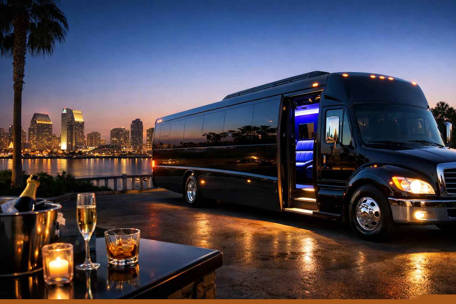 Luxury Limo Bus Rental In National City California