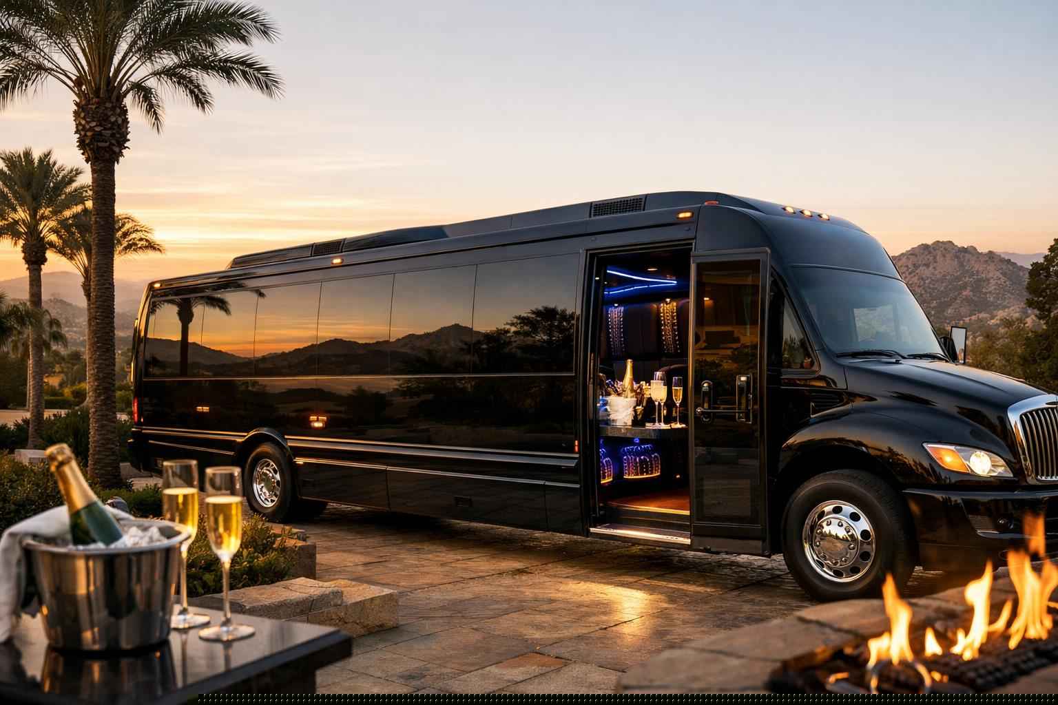 Luxury Limo Bus Rental In Poway California