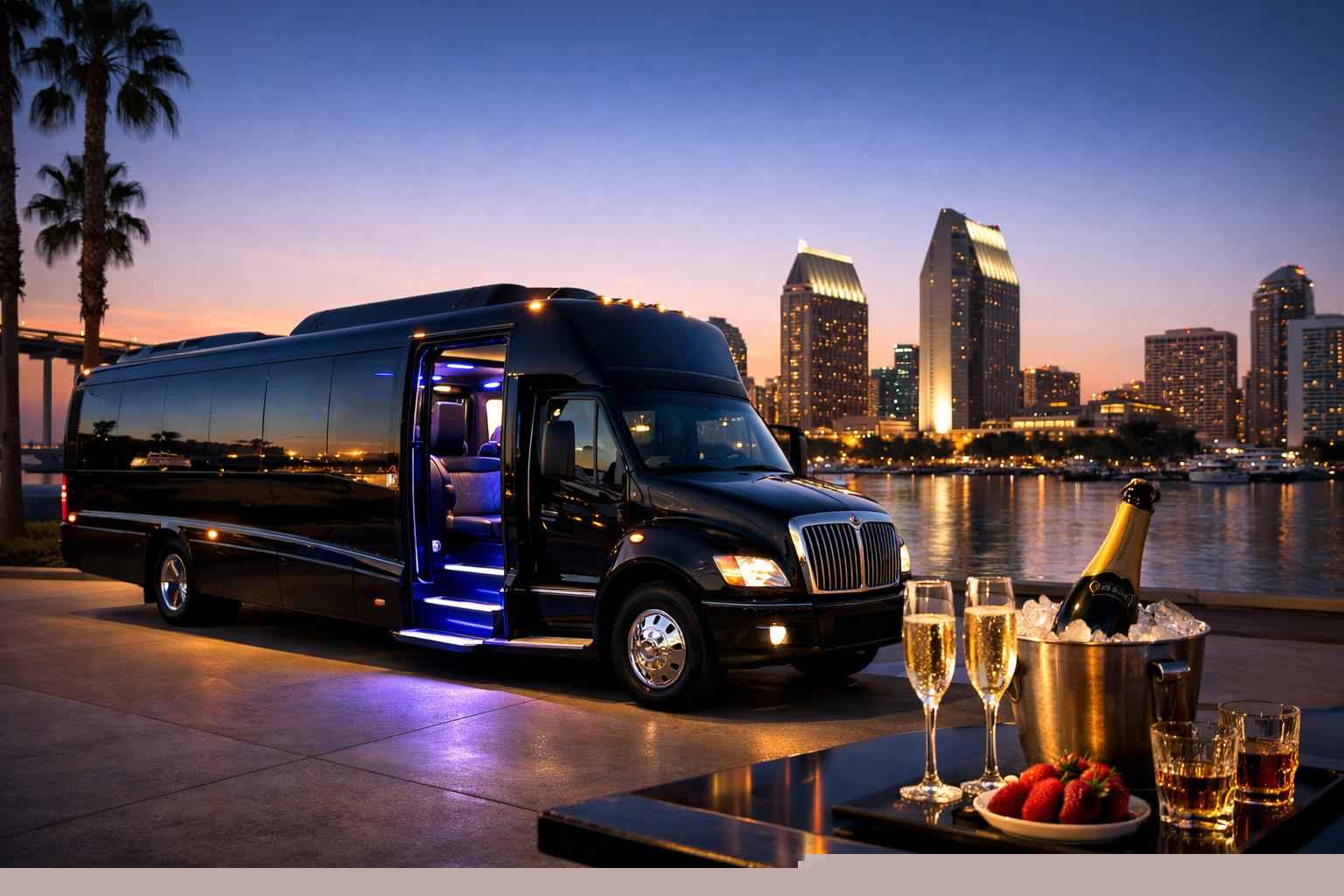 Luxury Limo Bus Rental In San Diego California