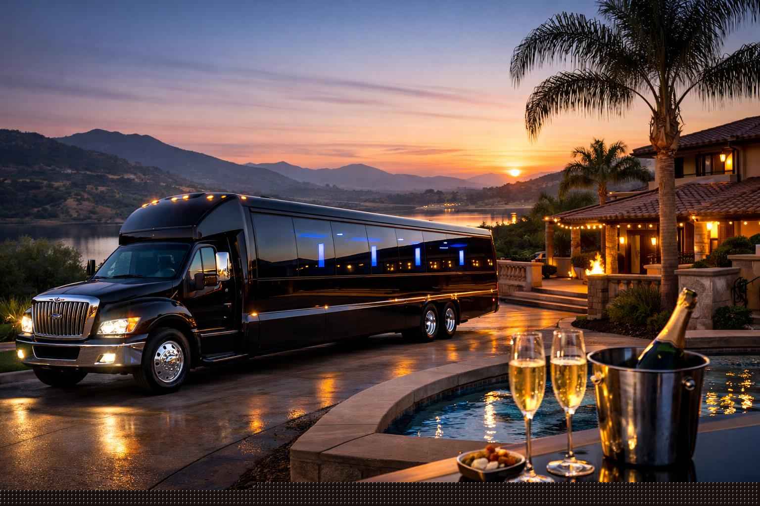 Luxury Limo Bus Rental In San Marcos California