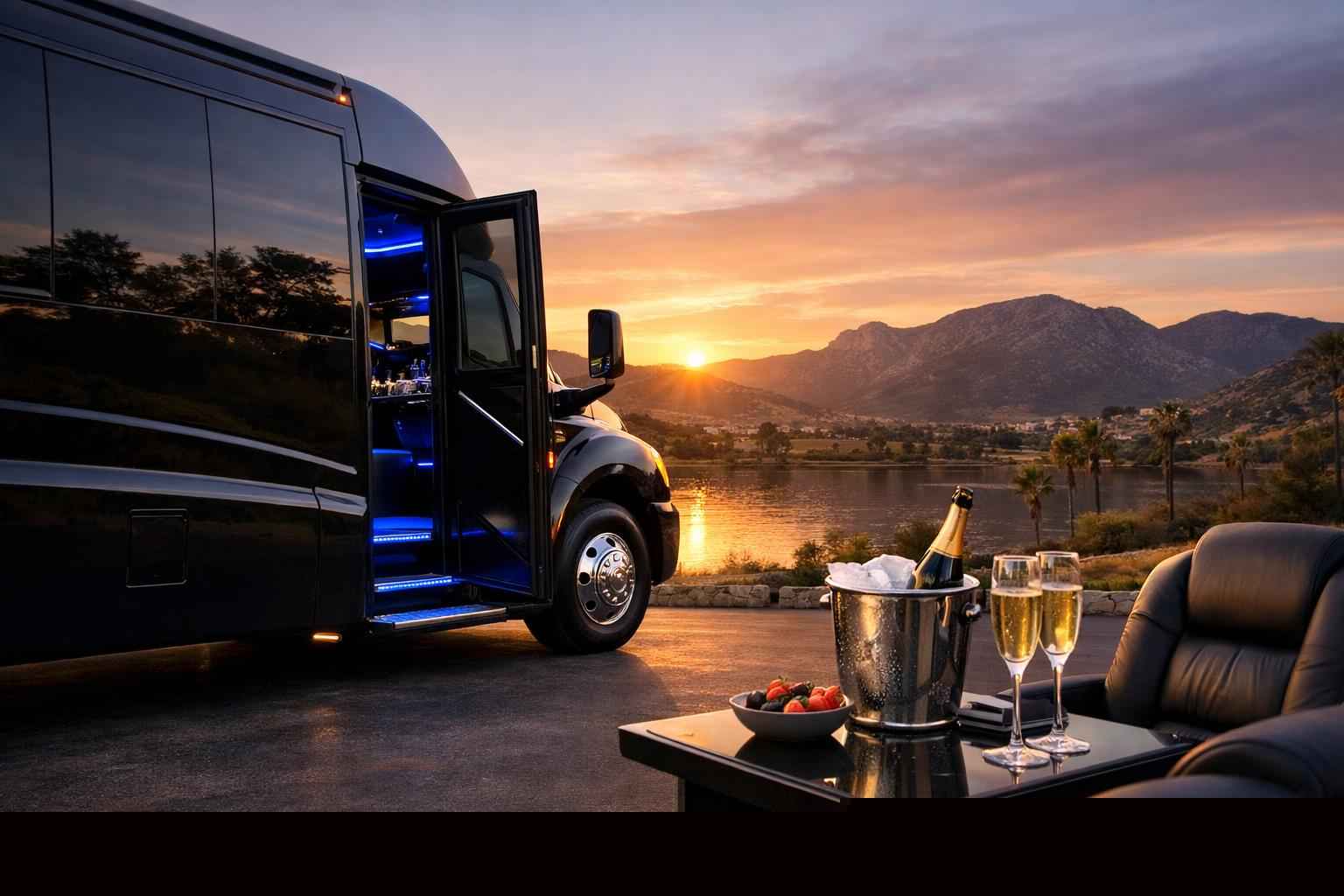Luxury Limo Bus Rental In Santee California