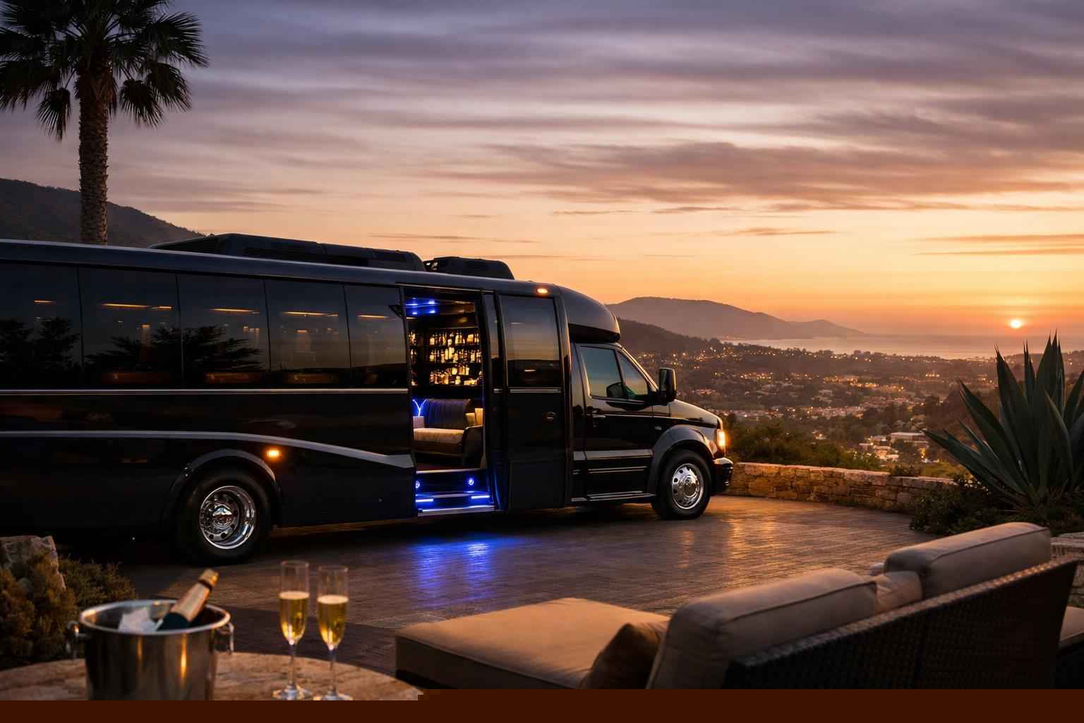 Luxury Limo Bus Rental In Vista California