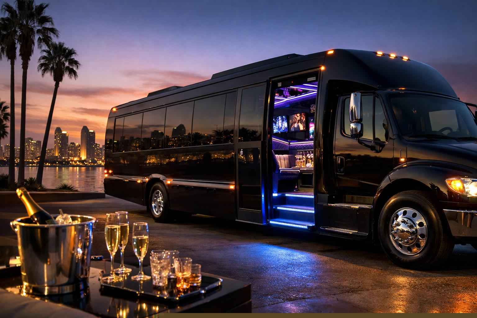 Luxury Party Bus Rental In Bostonia California