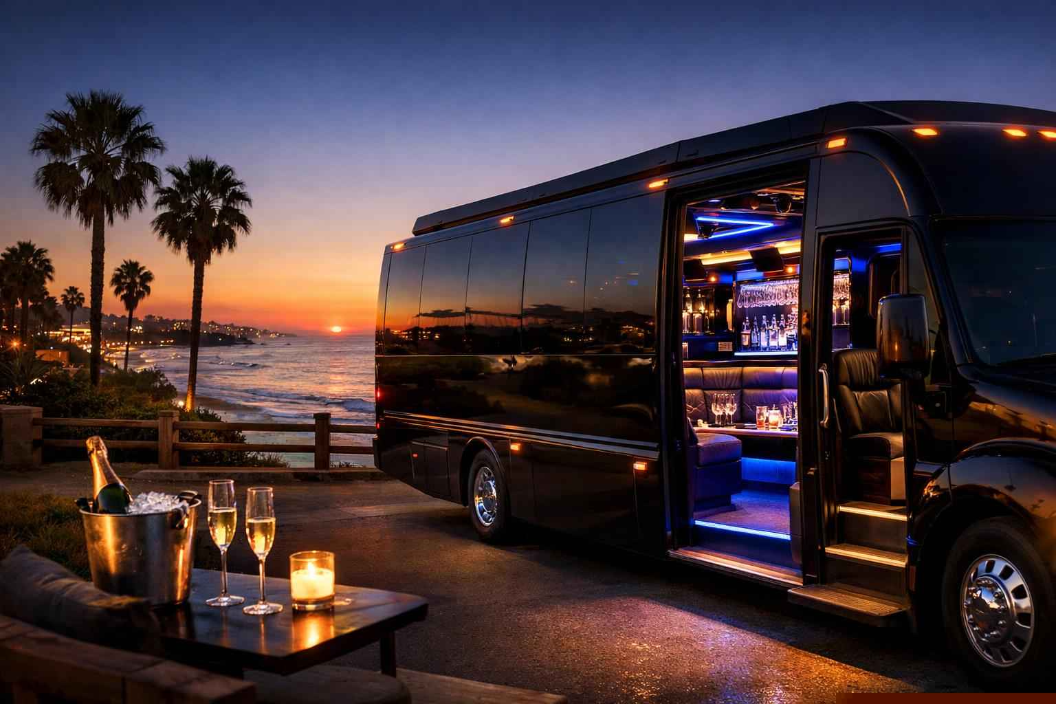 Luxury Party Bus Rental In Carlsbad California
