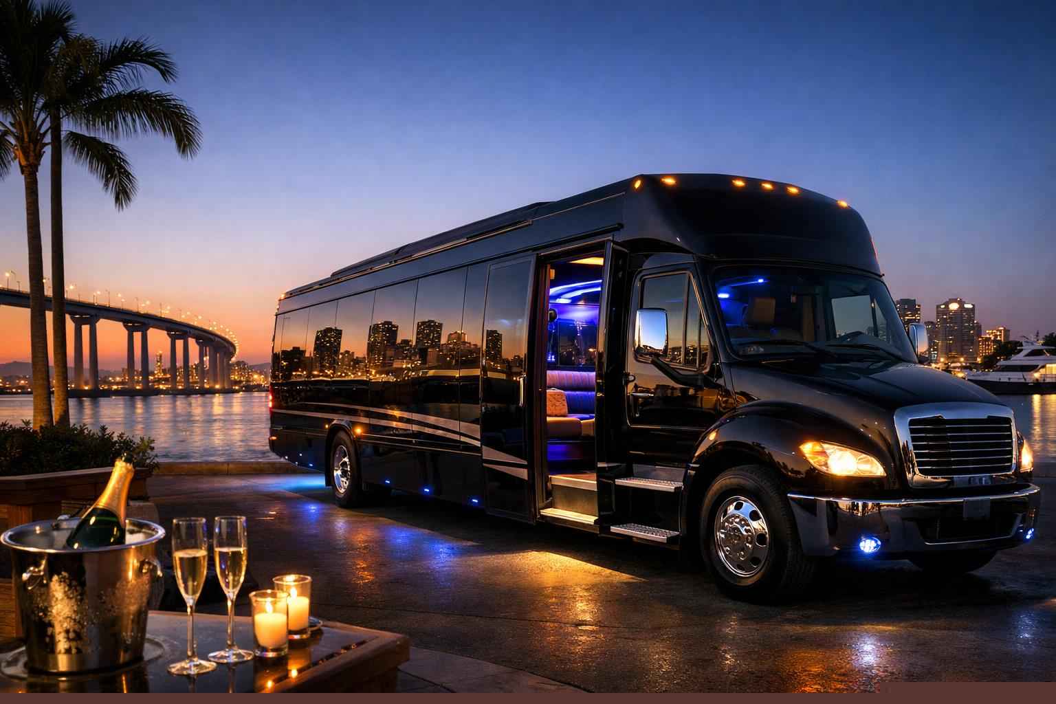 Luxury Party Bus Rental In Coronado California