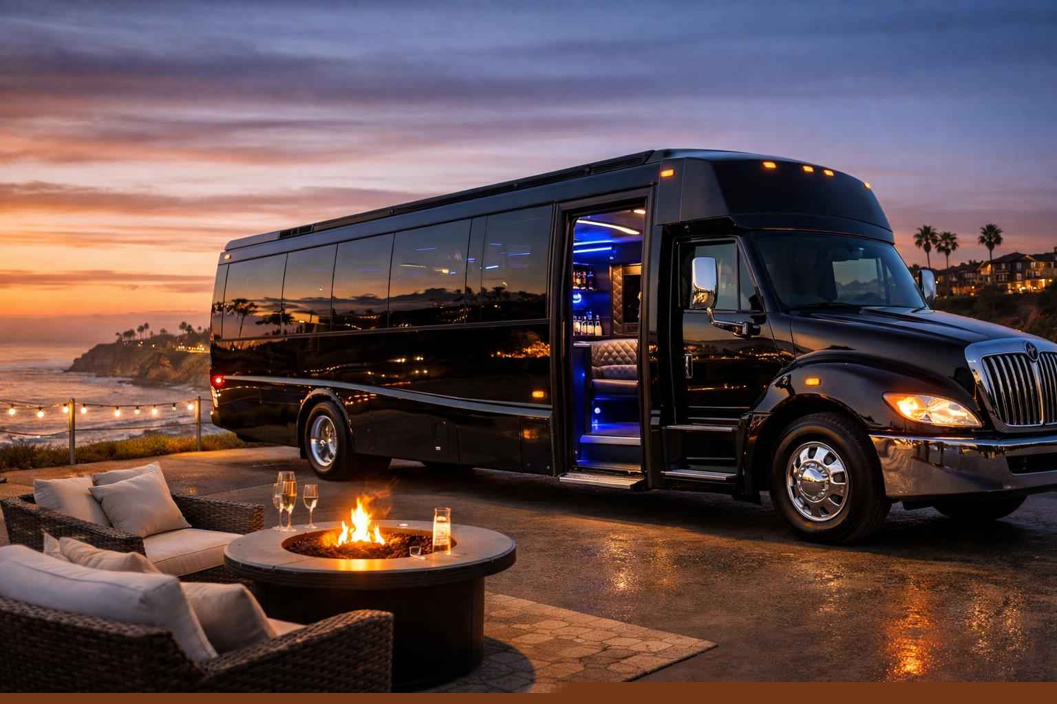 Party Bus Rental In Del Mar California Luxury Party Bus Rental In Del Mar California
