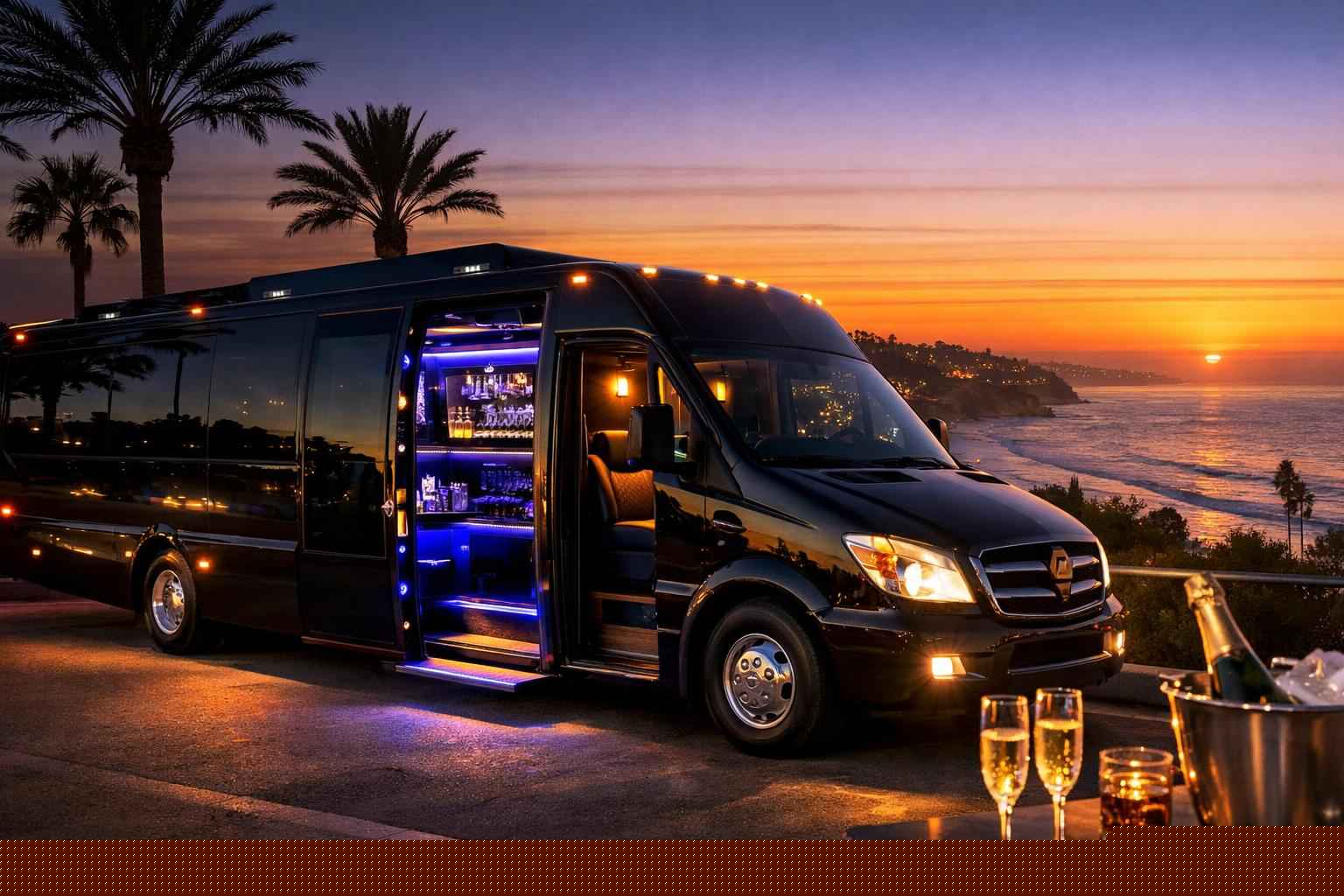 Luxury Party Bus Rental In Encinitas California