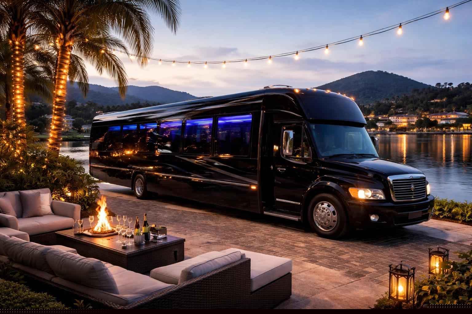 Luxury Party Bus Rental In Lake San Marcos California