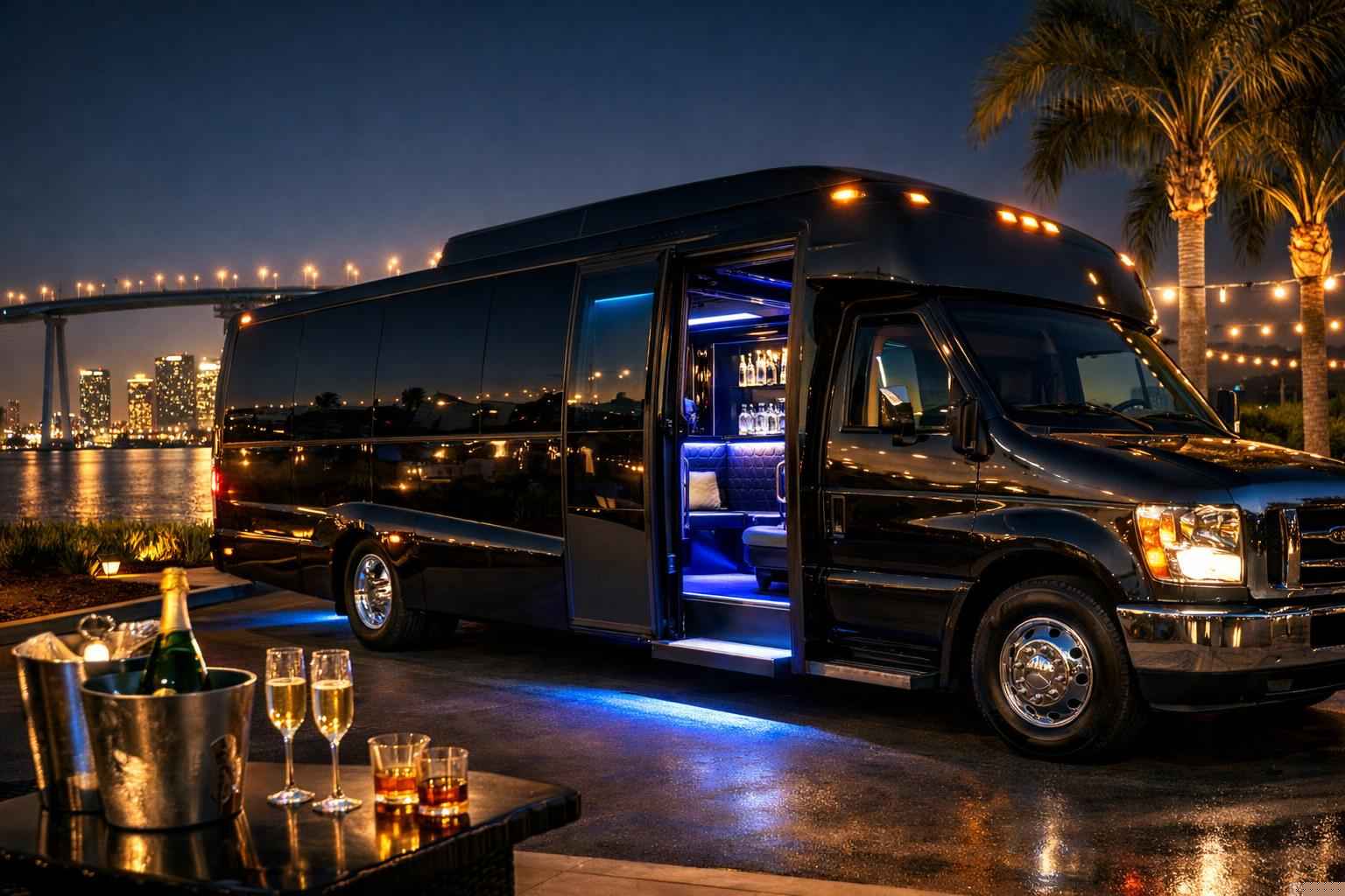 Luxury Party Bus Rental In National City California