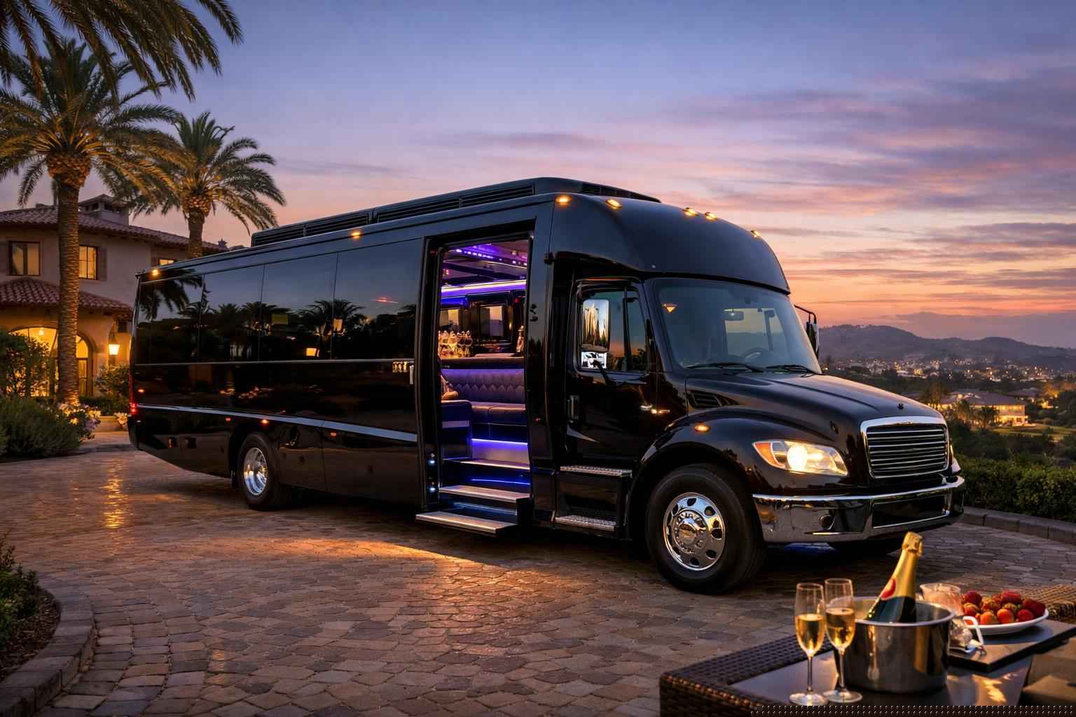 Party Bus Rental In Rancho Santa Fe California Luxury Party Bus Rental In Rancho Santa Fe California