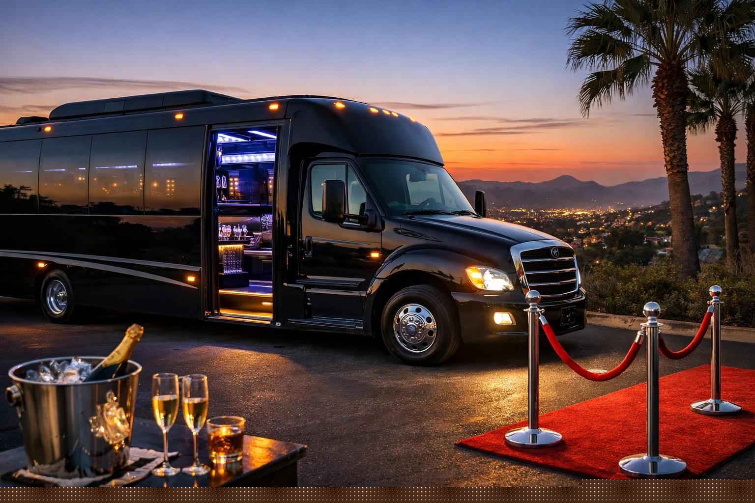 Luxury Party Bus Rental In Santee California