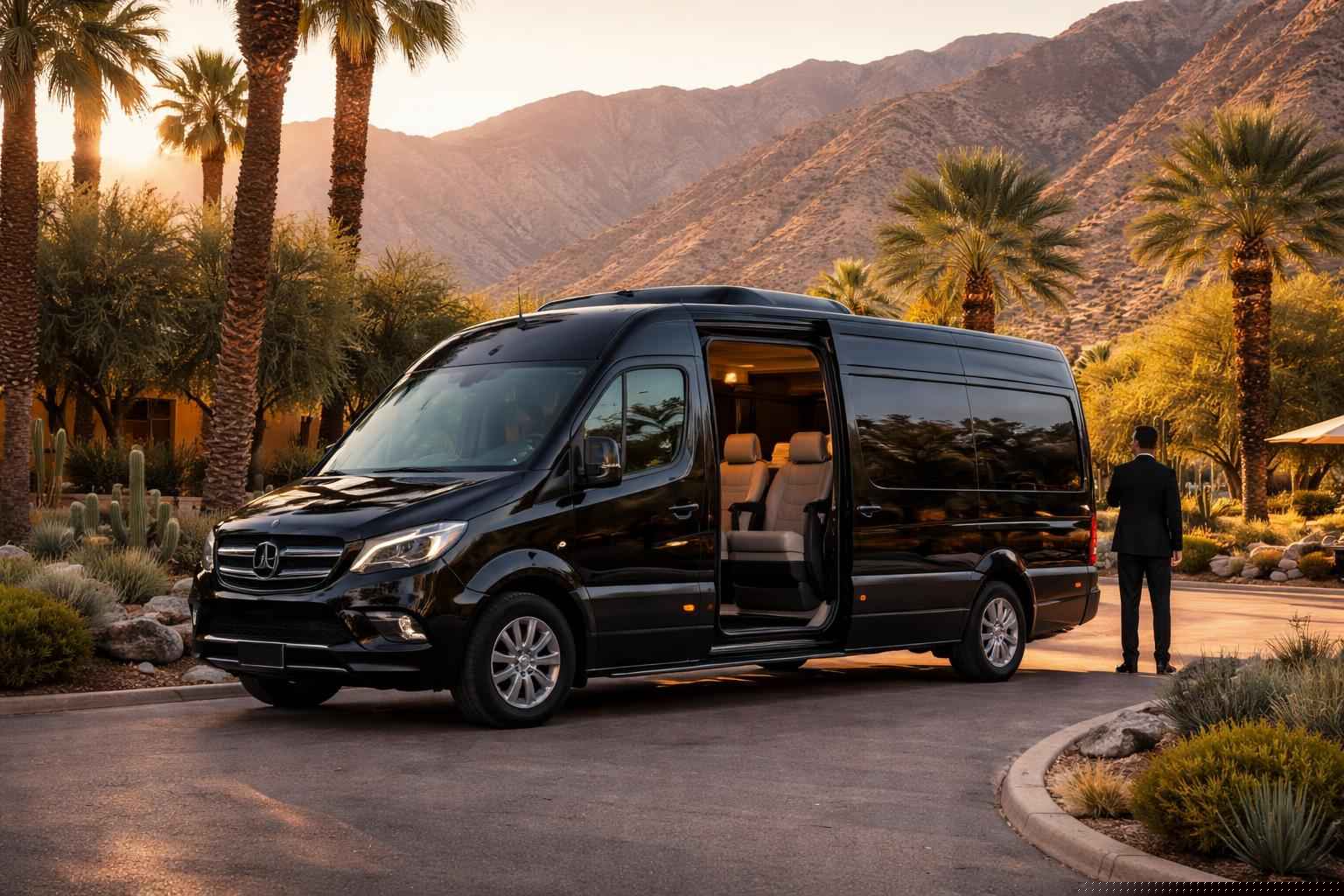 Luxury Passenger Van With Driver In Borrego Springs California