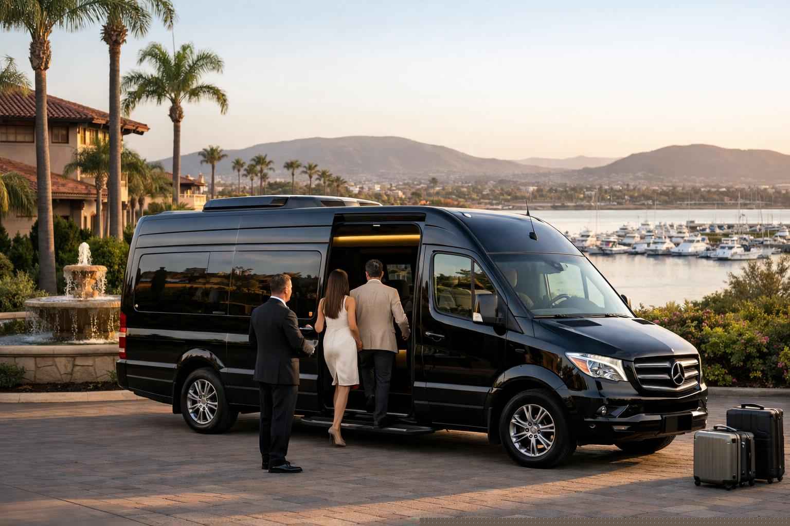 Luxury Passenger Van With Driver In Chula Vista California
