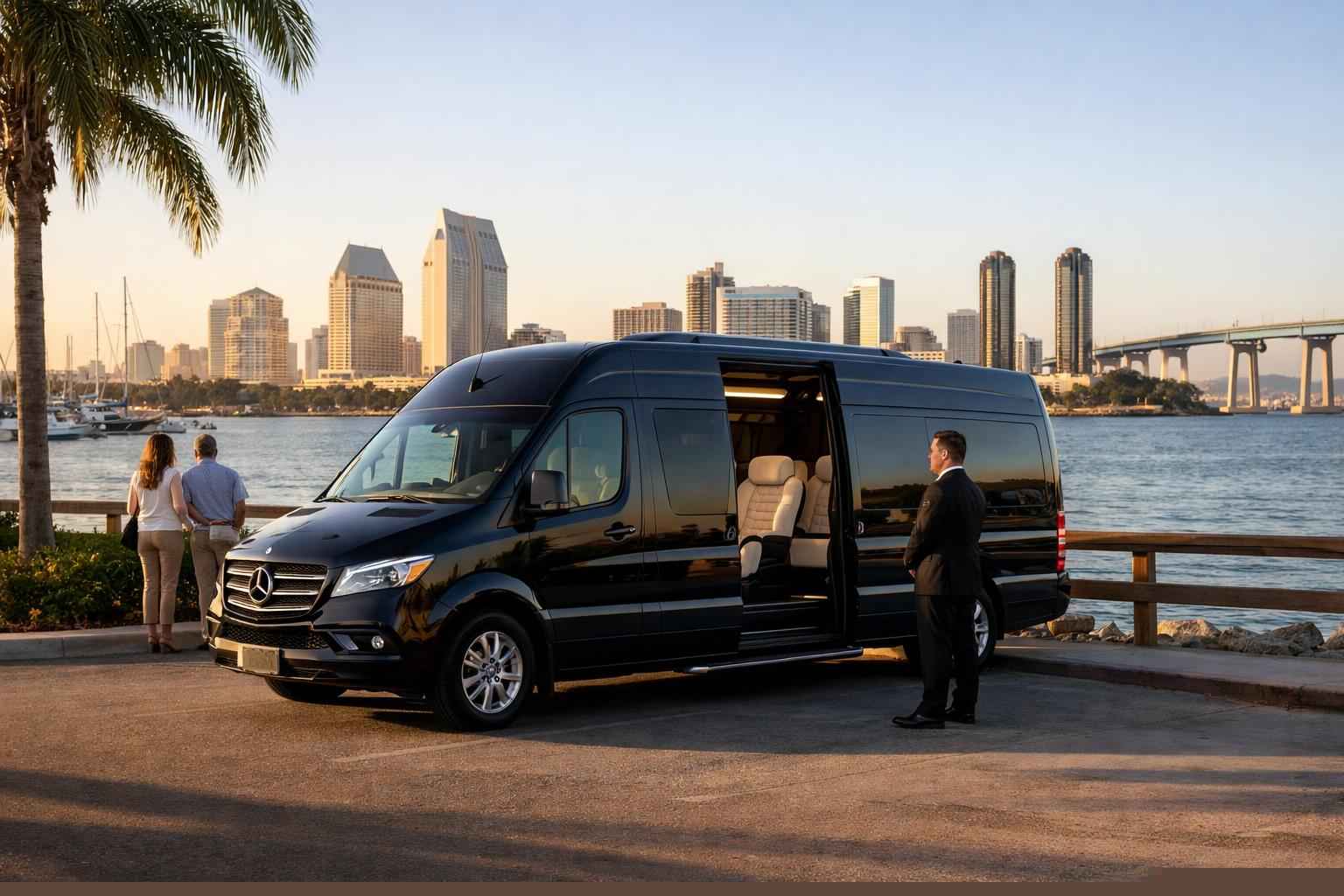 Passenger Van With Driver In Coronado California Luxury Passenger Van With Driver In Coronado California