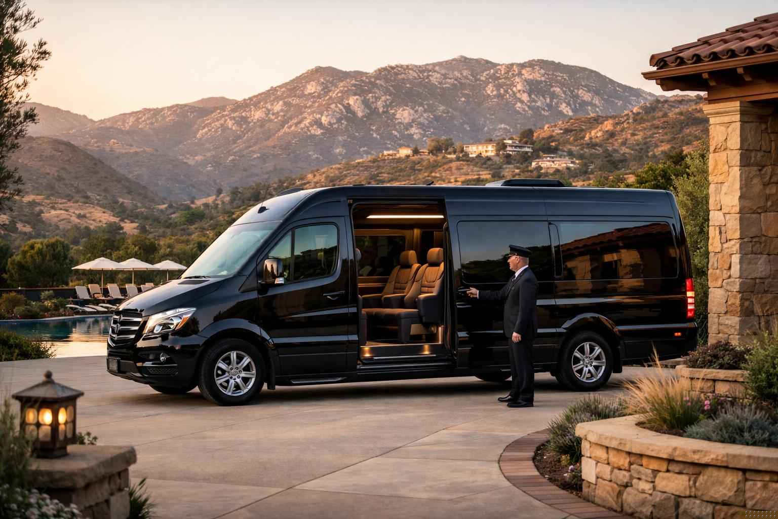 Passenger Van With Driver In Granite Hills California Luxury Passenger Van With Driver In Granite Hills California