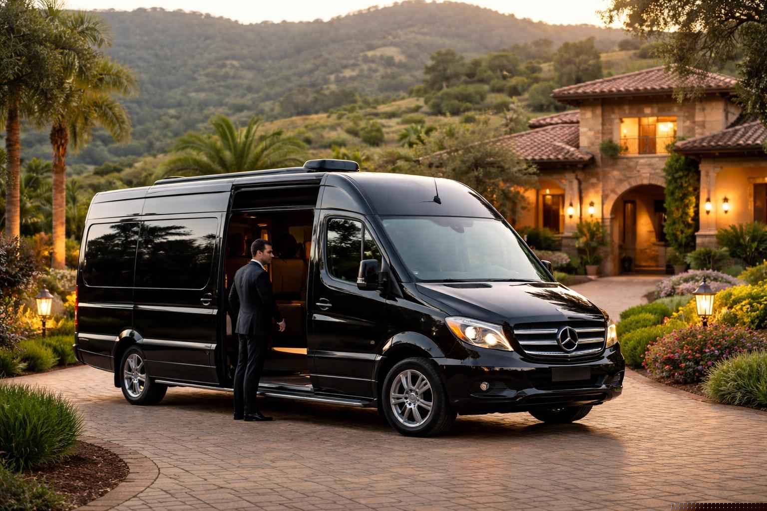 Luxury Passenger Van With Driver In Hidden Meadows Ca