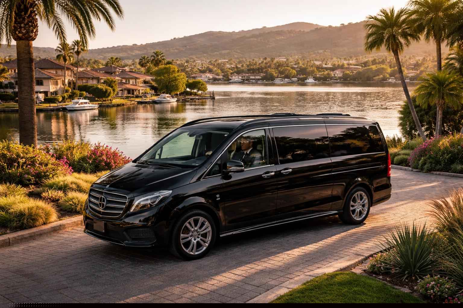 Luxury Passenger Van With Driver In Lake San Marcos California