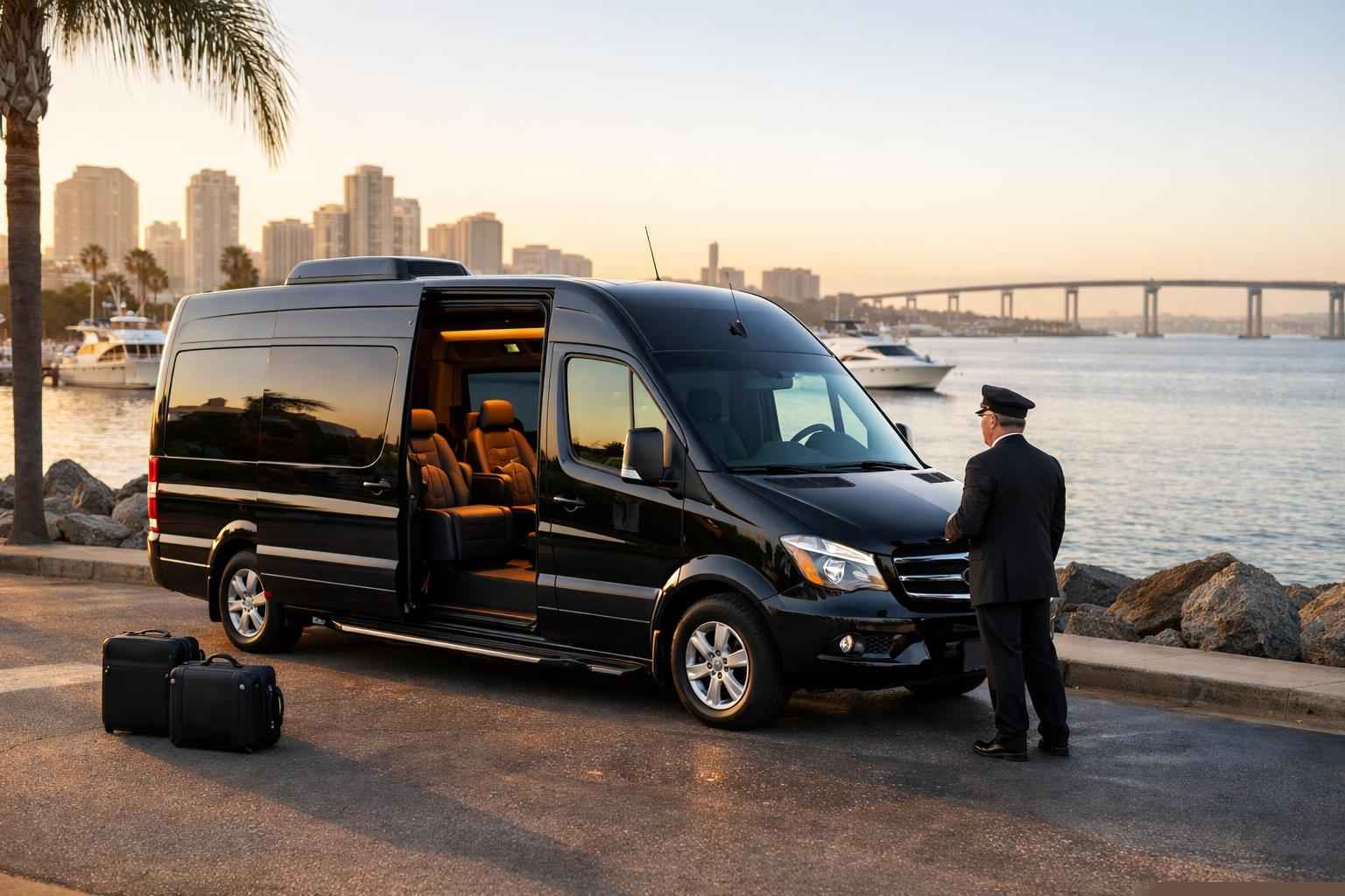 Luxury Passenger Van With Driver In National City California