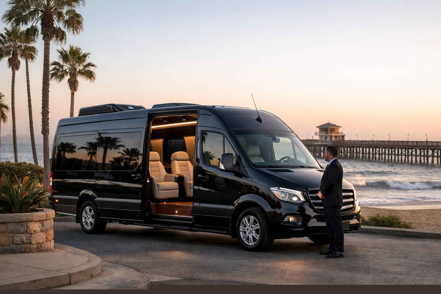 Luxury Passenger Van With Driver In Oceanside California