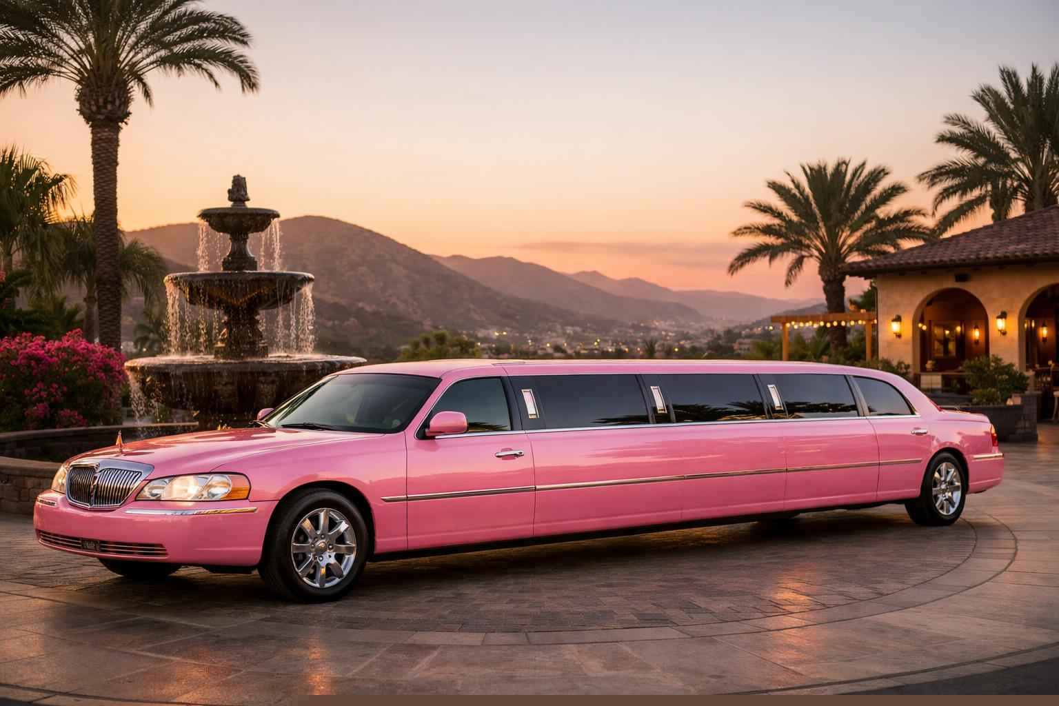 Luxury Pink Limo Rental In El Cajon California